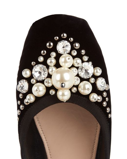 Miu miu store pearl flats